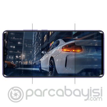 Gor Xiaomi Mi Note 10  Lite 3D Kavisli Darbe Emici Full Ekran Koruyucu 3 Adet Set