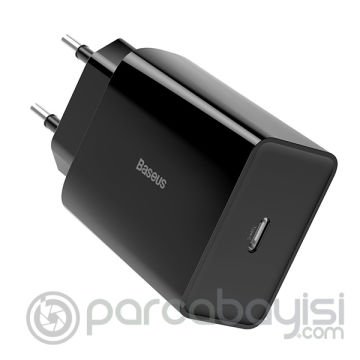 Baseus Speed Mini 18W Hızlı Şarj Adaptörü + PD İPhone Şarj Kablosu 1 Metre