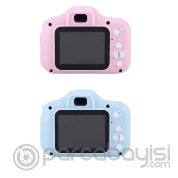 ALLY X2 Mini Çocuklar İçin Taşınabilir Fotoğraf-Video Kamera + 8GB SD Kart