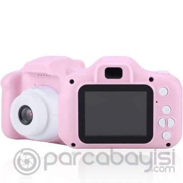 ALLY X2 Mini Çocuklar İçin Taşınabilir Fotoğraf-Video Kamera + 8GB SD Kart