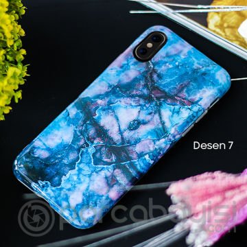 İphone X Xs Mermer Taş Görünümlü Soft Silikon Kılıf