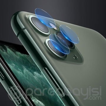 iPhone 11 Pro-11 Pro Max Yüksek Çözünürlüklü Kamera Lens Koruma Camı