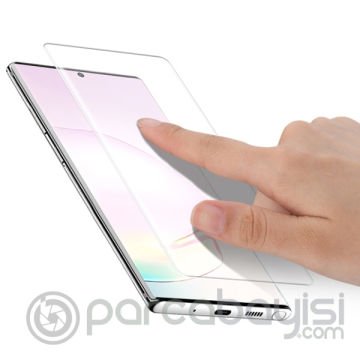 Ally Sm Galaxy Note 20 Ultra Pro Full Uv Liquid+Uv Işık 3d Kırılmaz Cam Ekran Koruyucu