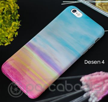 İphone 6plus,İphone 6s Plus Mermer Taş Görünümlü Soft Silikon Kılıf