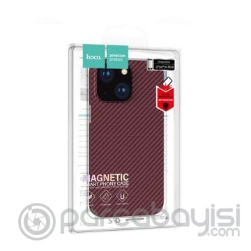 Hoco iPhone 14 Pro Max 6.7 Kılıf Manyetik Magsafeli Darbe Emici Telefon Kılıfı