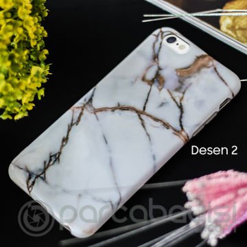 iPhone SE3-SE2 İPhone 8-7 Kılıf Mermer Taş Görünümlü Soft Silikon Kılıf