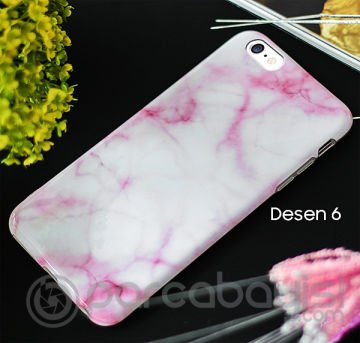 iPhone SE3-SE2 İPhone 8-7 Kılıf Mermer Taş Görünümlü Soft Silikon Kılıf
