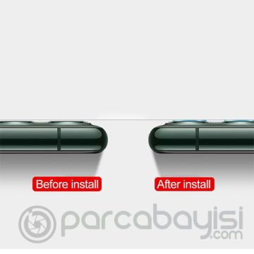 iPhone 11 (2019) Yüksek Çözünürlüklü Kamera Lens Koruma Camı
