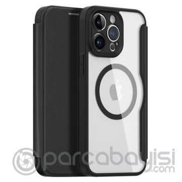 Dux Ducis iPhone 14 Pro 6.1 Kılıf Skin X Pro Series MagSafe Kapaklı Kılıf Folio Case