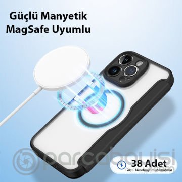Dux Ducis iPhone 14 Pro 6.1 Kılıf Skin X Pro Series MagSafe Kapaklı Kılıf Folio Case