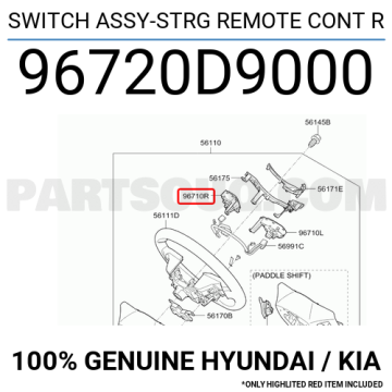 Kia Orijinal DIREKSIYON KUMANDA DUGMELERI SAG  | 96720D9000