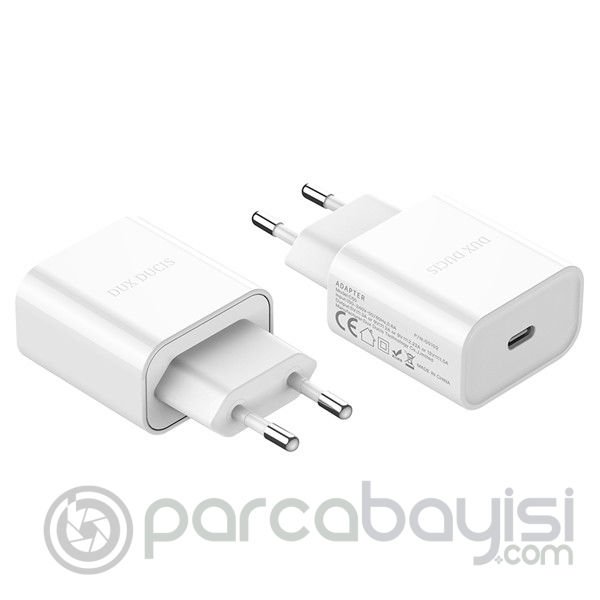 DUX DUCIS C50 PD 20W Hızlı Şarj Aleti 20W USB-C Güç Adaptörü