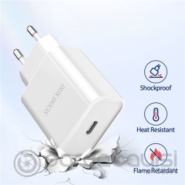 DUX DUCIS C50 PD 20W Hızlı Şarj Aleti 20W USB-C Güç Adaptörü