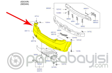 Kia Ceed Arka Tampon Pvc Orjinal | 866111H000
