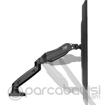 NB F80 Tek Kol Amortisörlü Monitör Tutucu 17-30'' Masa  Monitör Tutucu