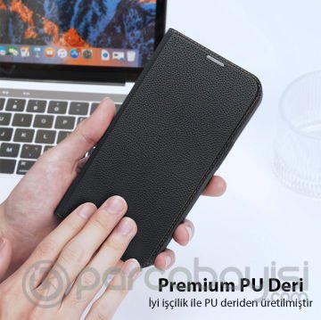 Dux Ducis iPhone 14-13 6.1 Kılıf Skin X2 Series PU Deri Manyetik Kapaklı Kılıf Magnetic Folio Case