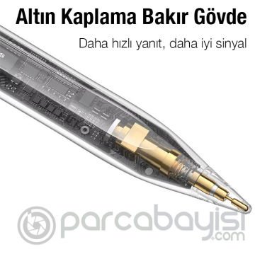Baseus Smooth Writing Kapasitif Stylus Tablet iPad Dokunmatik Kalem (Aktif + Pasif versiyon)