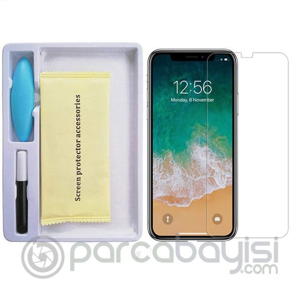 Ally İPhone 11 Pro Max- Xs Max Full Liquid+Uv Işık 3D Kırılmaz Cam Ekran Koruyucu