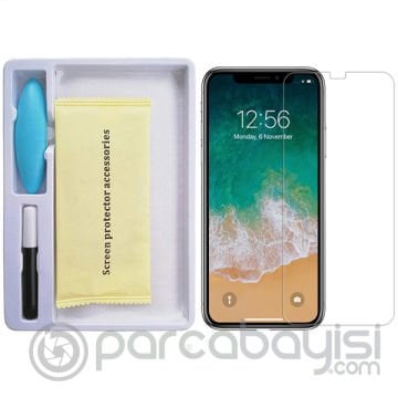 Ally İPhone 11 Pro Max- Xs Max Full Liquid+Uv Işık 3D Kırılmaz Cam Ekran Koruyucu