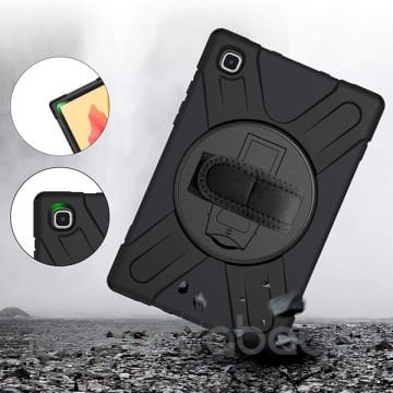Galaxy Tab A7 10.4 SM-T500-T505-T507 Kılıf Shockproof 3 Katmanlı Standlı Zırh Kılıf Kalem Yerli