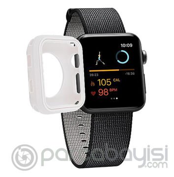 Ally Apple İwatch 38mm 2,3 Ultra Koruma Soft Silikon Kılıf
