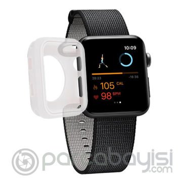 Ally Apple İwatch 38mm 2,3 Ultra Koruma Soft Silikon Kılıf