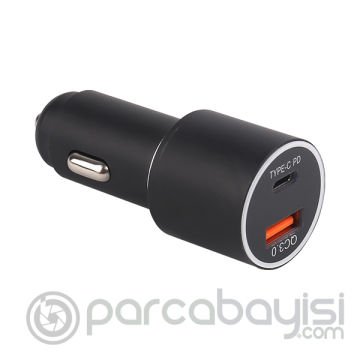Ally Qualcomm Çift Port PD QC 3.0A Hızlı Araç Şarj Cihazı