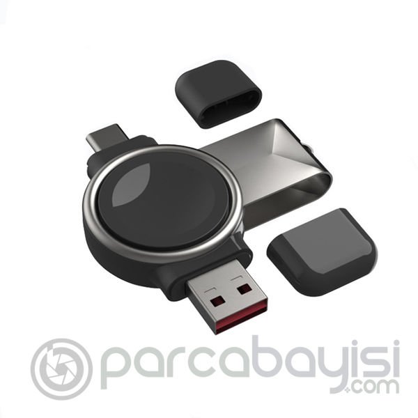 ALLY Galaxy Watch İçin Taşınabilir 2 in 1 USB + Type-C Şarj Standı