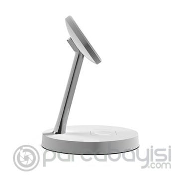 ALLY 15W 2 in 1 Masaüstü Kablosuz Şarj Standı Magsafe Tutucu