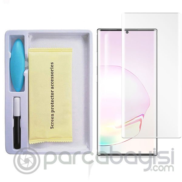 Ally Sm Galaxy Note 20 Full Uv Liquid+Uv Işık 3d Kırılmaz Cam Ekran Koruyucu
