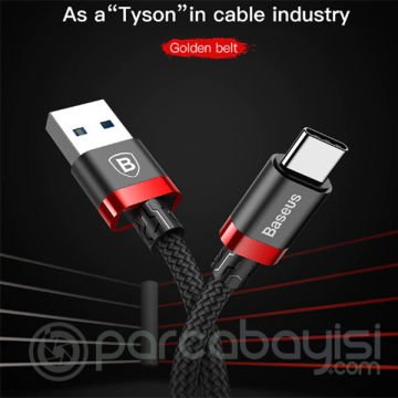 Baseus Golden Belt Usb 3.0 Type C Halat Usb Kablo 1 Metre