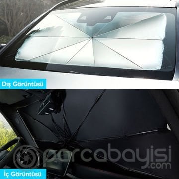 ALLY Araba Güneş Gölge Koruyucu Şemsiye Oto Ön Cam Güneşlik(145cm*79cm)