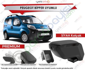 Peugeot Bipper Uyumlu Siyah Kolçak Kol Dayama Ultra Kaliteli
