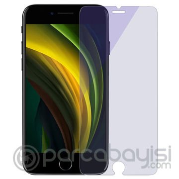 Baseus İPhone SE 2-İPhone 8-7 Anti Blue Light Tempered Cam Koruyucu 2 adet