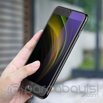 Baseus İPhone SE 2-İPhone 8-7 Anti Blue Light Tempered Cam Koruyucu 2 adet