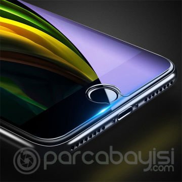 Baseus İPhone SE 2-İPhone 8-7 Anti Blue Light Tempered Cam Koruyucu 2 adet