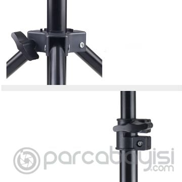 Ally 130cm Işık Ayağı Tripod Standı 3 Ayaklı Tripod Işık Ayağı 1.3 Metre