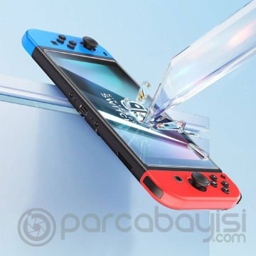 Baseus Crystal Series Nintendo Switch 2019 için Cam Ekran Koruyucu 2 Adet