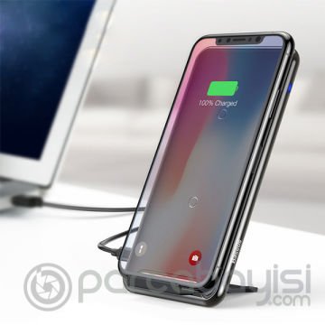 Baseus Three-Coil 10w Wxhsd-B01 Wireless Stand Şarj Cihazı