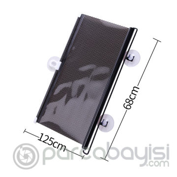 Araç İçi Araba Güneşliği Oto Ön Cam Güneşlik Branda Katlanabilir Koruyucu Güneşlik 68 x125 Cm