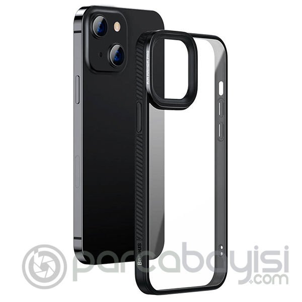 Baseus Crystal iPhone 13 6.1 Kılıf Armor Zırhlı Silikon Kılıf