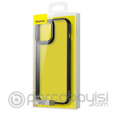 Baseus Crystal iPhone 13 6.1 Kılıf Armor Zırhlı Silikon Kılıf