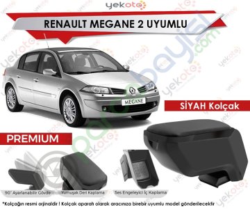 Renault Megane 2 Uyumlu Siyah Kolçak Kol Dayama Ultra Kaliteli