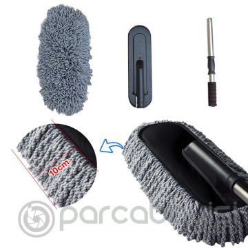 ALLY Mikrofiber Püsküllü Araba Yıkama Temizleme Fırçası Toz Alma Fırçası