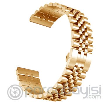 20MM Gear S3 Watch 4 -GT2 GT2E 42MM Kayış,Kordon Seramik Paslanmaz Çelik