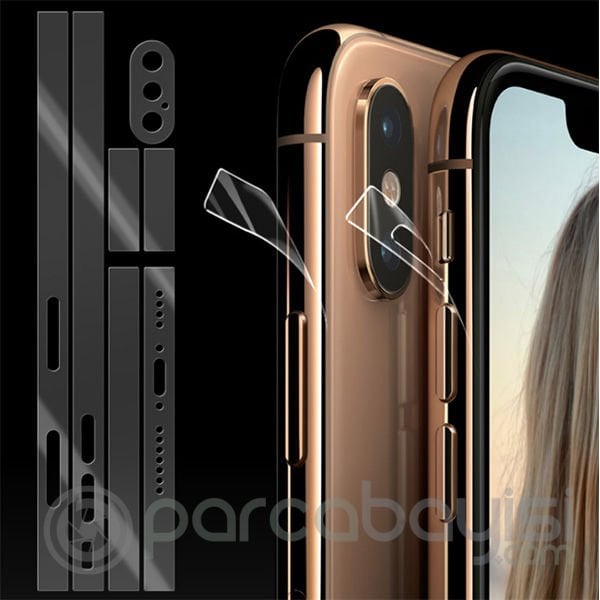 İphone Xs Max.6.5 Hidrojel Hayalet Yan Alt Üst Kamera Kaplama
