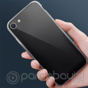 GOR İPhone SE2 2020 -İPhone 8-7  Kamera Korumalı Silikon Kılıf