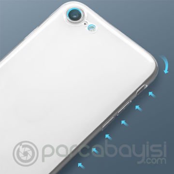 GOR İPhone SE2 2020 -İPhone 8-7  Kamera Korumalı Silikon Kılıf