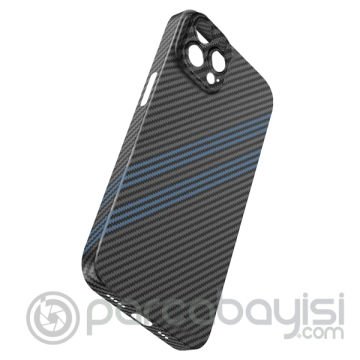 Hoco iPhone 14 Pro 6.1 Kılıf Kevlar Texture Kamera Korumalı Telefon Kılıfı