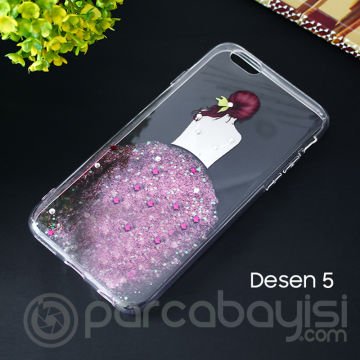 iPhone SE3-SE2 İPhone 8-7 Kılıf 3d Diamond Elbise Şeffaf Silikon Kılıf